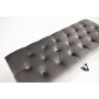 Kufer Pikowany CHESTERFIELD Grafit / Model  Q-6 Rozmiary od 50 cm do 200 cm